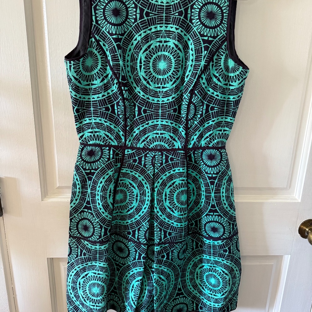 Green and navy Sleeveless dress by Taylor size S